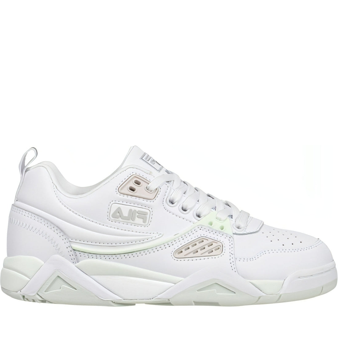 FILA womens white mint casim trainers | Vilbury London