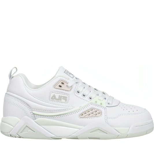 FILA womens white mint casim trainers | Vilbury London