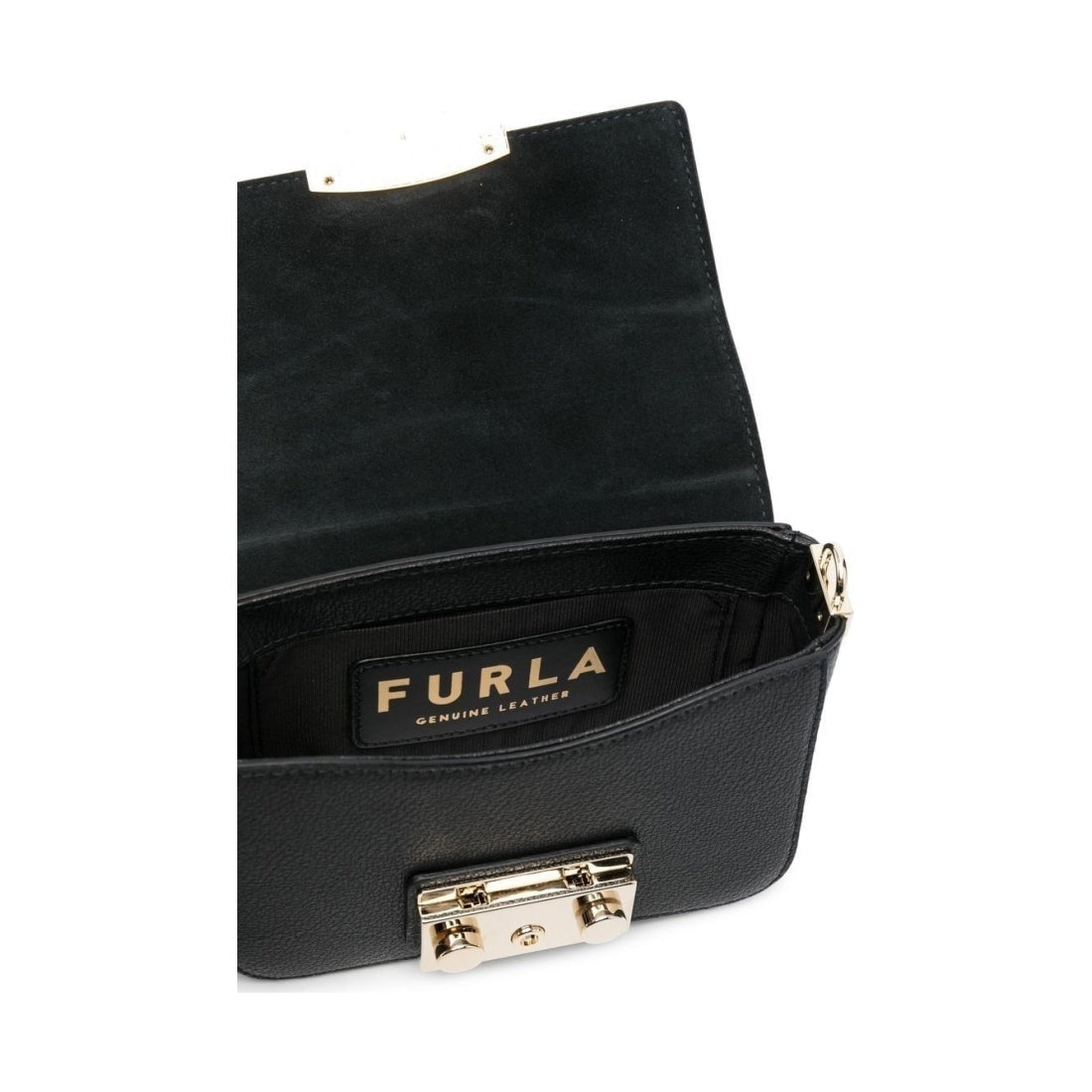 FURLA womens nero, marmo violet metropolis mini crossbody | Vilbury London