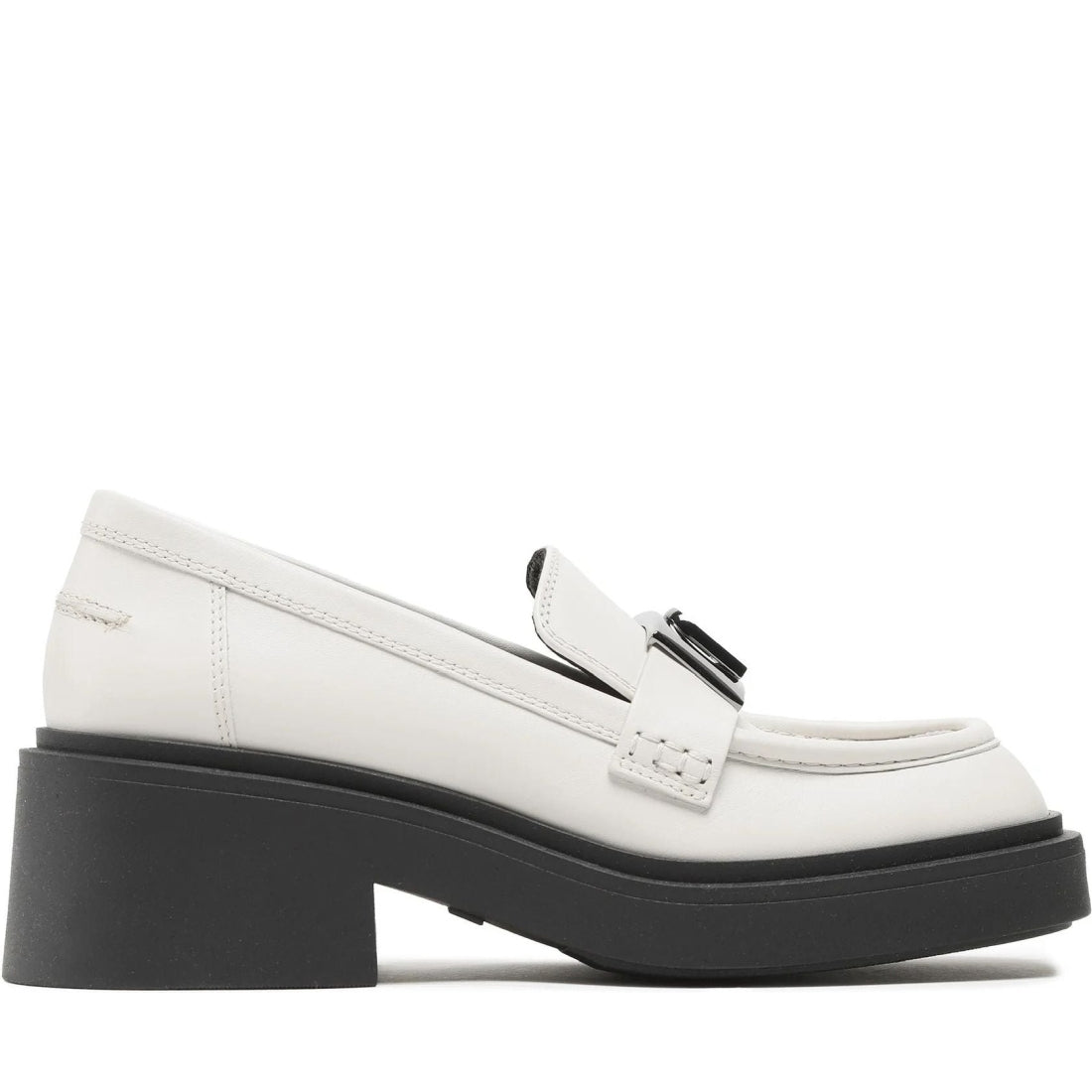 FURLA womens marshmallow, nero furla college loafer | Vilbury London