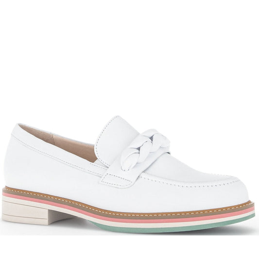 Gabor womens weiss casual closed loafers | Vilbury London