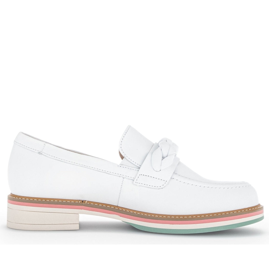 Gabor womens weiss casual closed loafers | Vilbury London