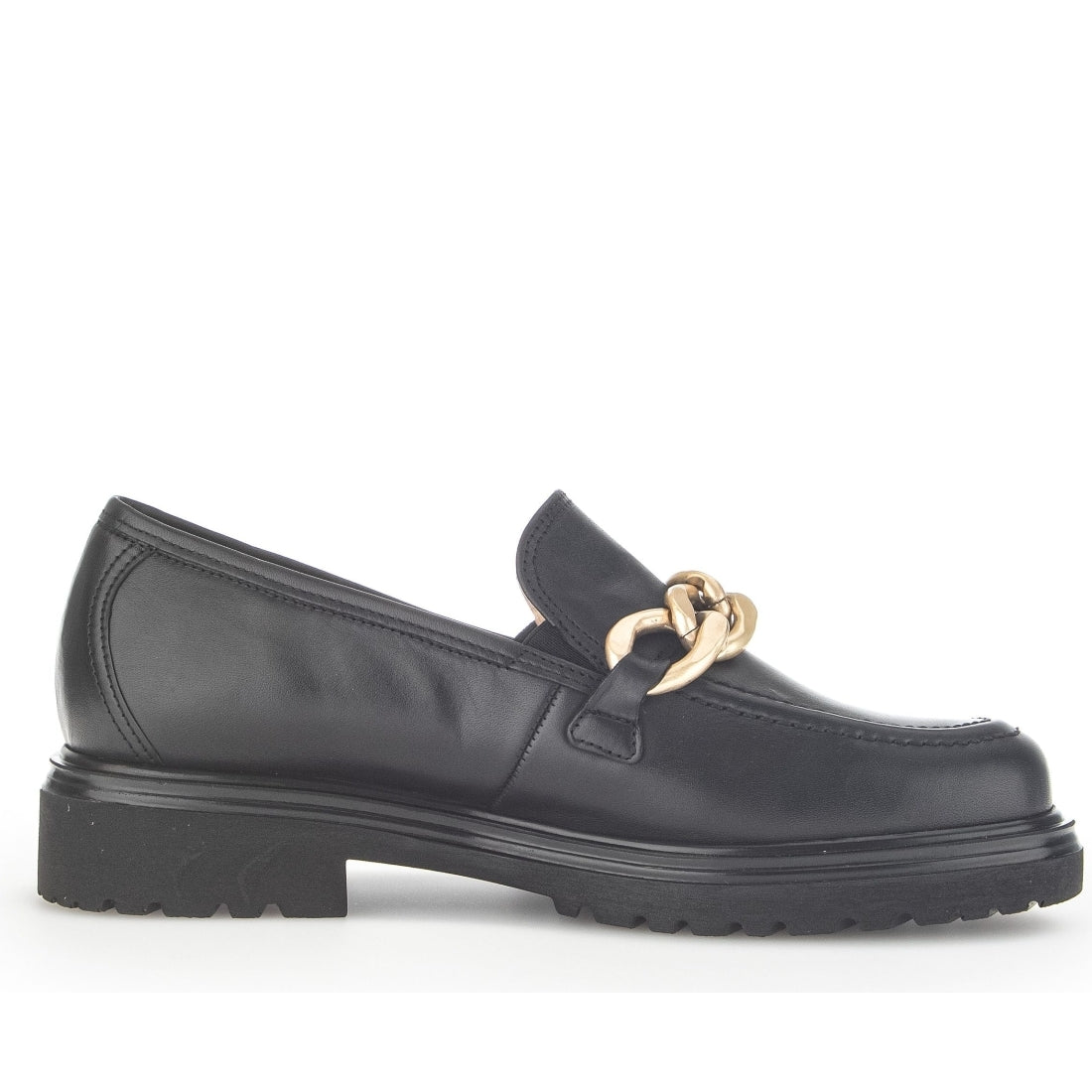 Gabor womens schwarz(gold matt) casual closed loafers | Vilbury London