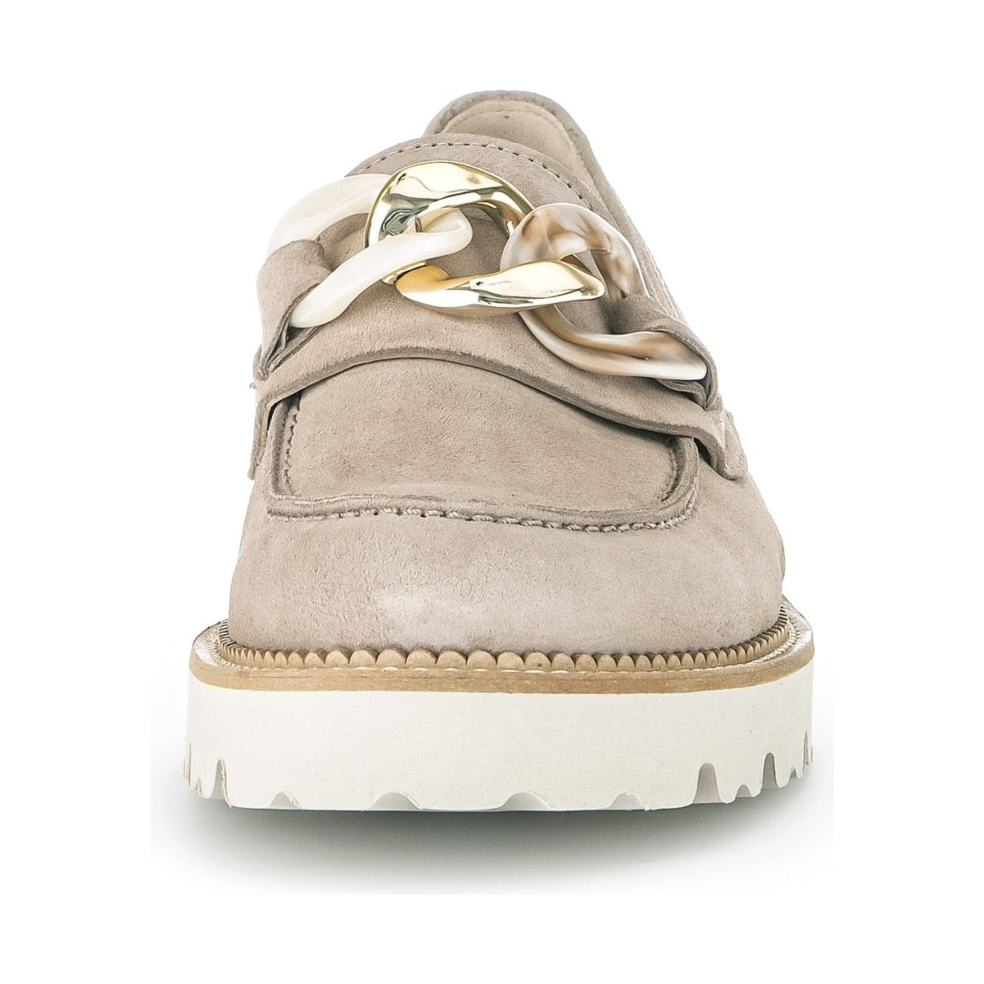 Gabor womens silk (beige kombi) casual closed loafers | Vilbury London