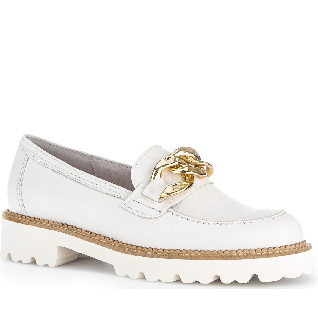 Gabor womens latte (gold) casual closed loafers | Vilbury London