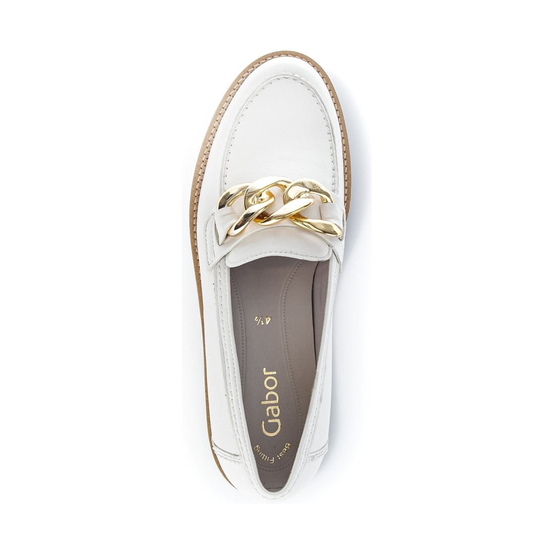 Gabor womens latte (gold) casual closed loafers | Vilbury London