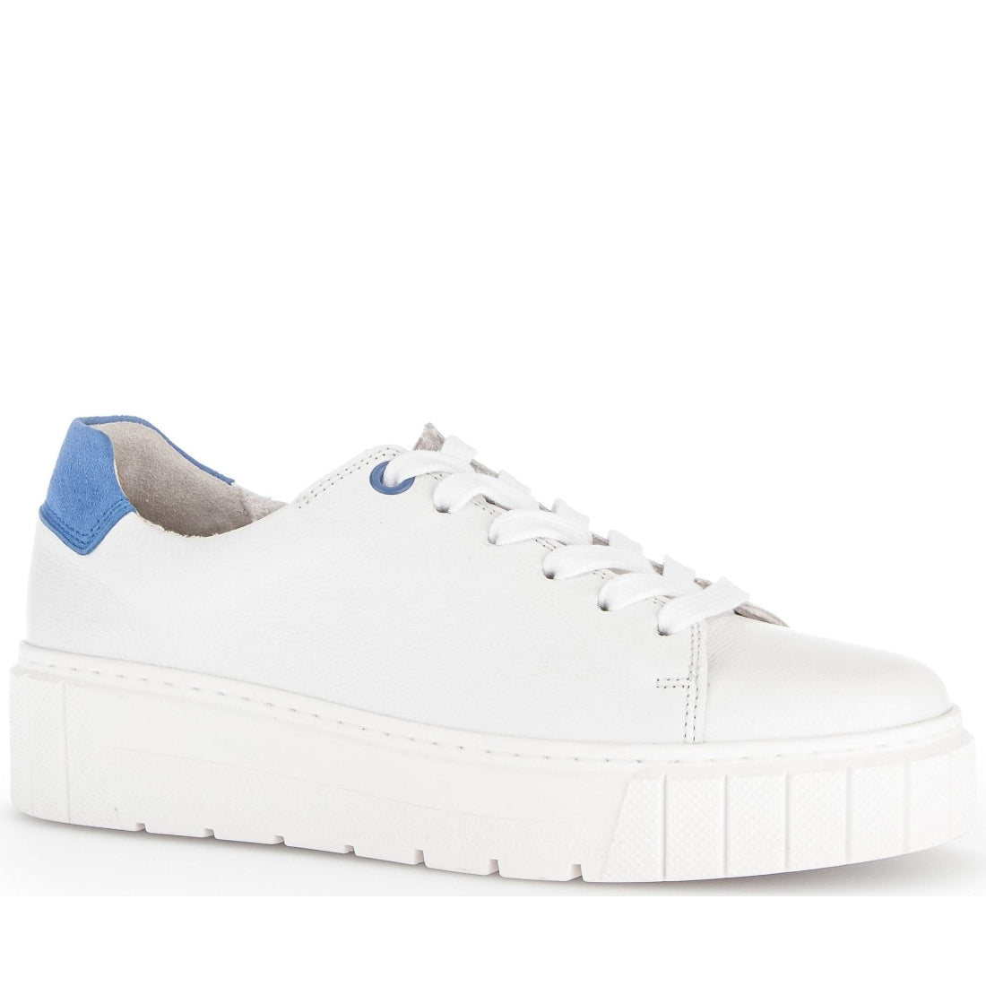 Gabor womens weiss, arktis casual closed sport shoe | Vilbury London