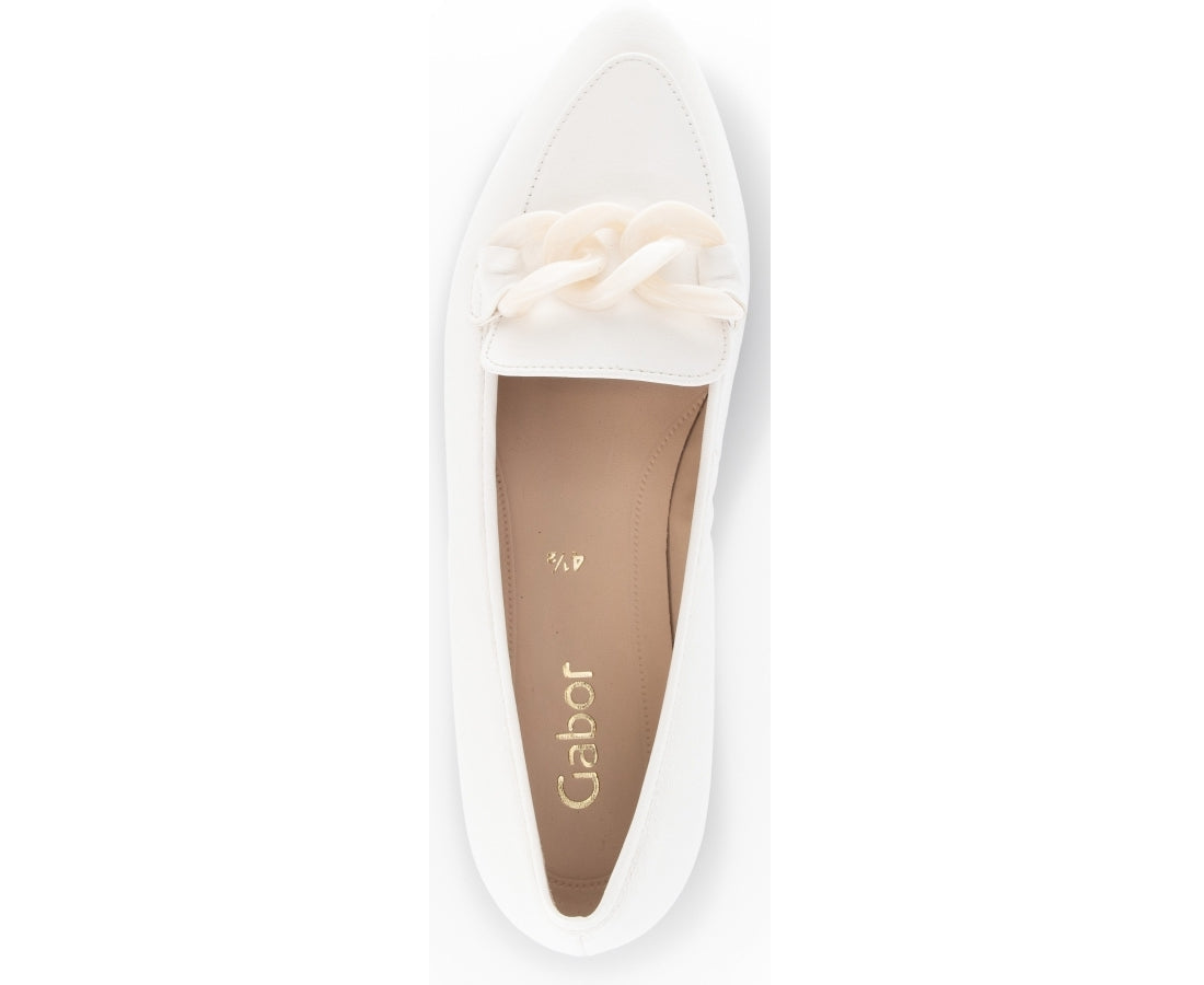 Gabor Womens white casual closed shoes | Vilbury London