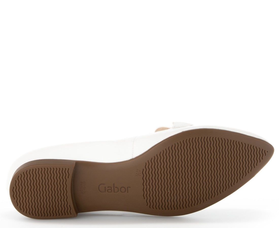 Gabor Womens white casual closed shoes | Vilbury London