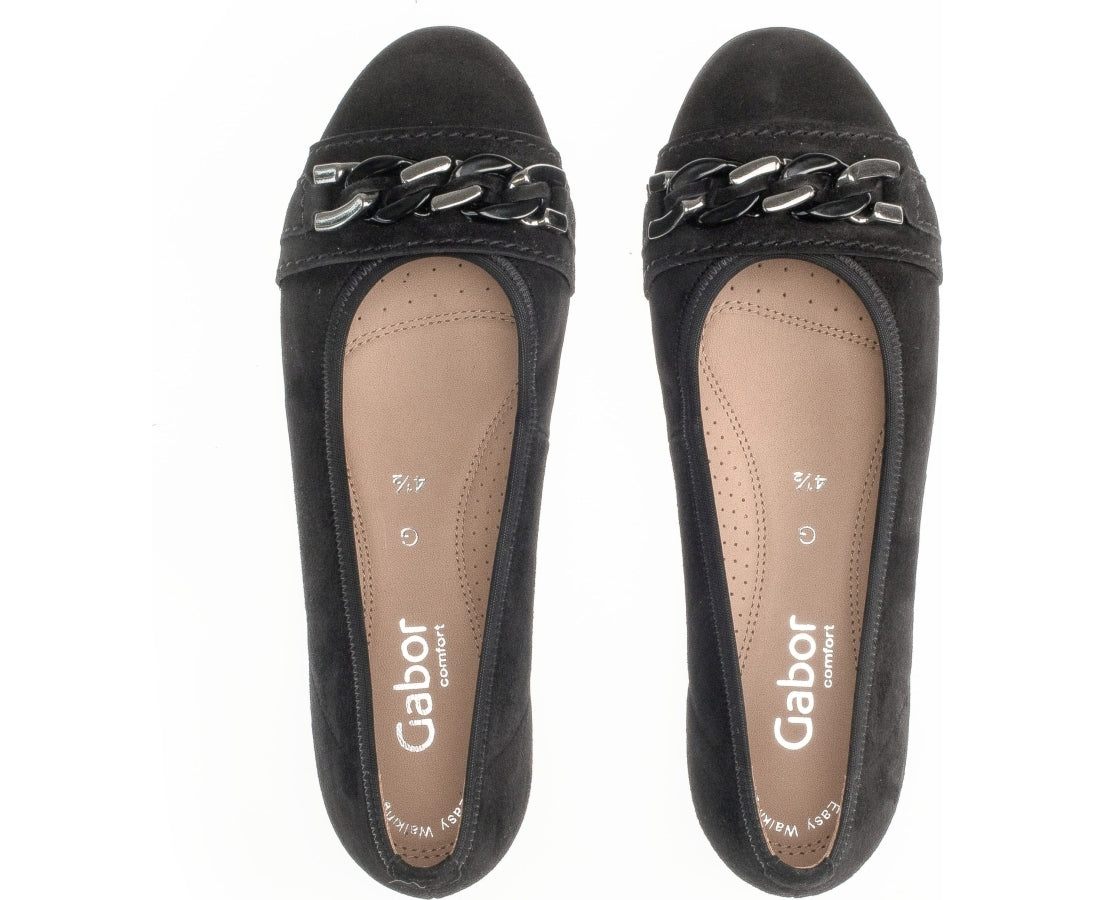 Gabor Womens schwarz casual closed shoes | Vilbury London