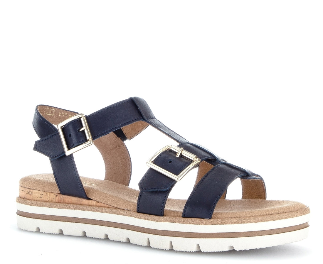 Gabor Womens midnight casual open sandals | Vilbury London