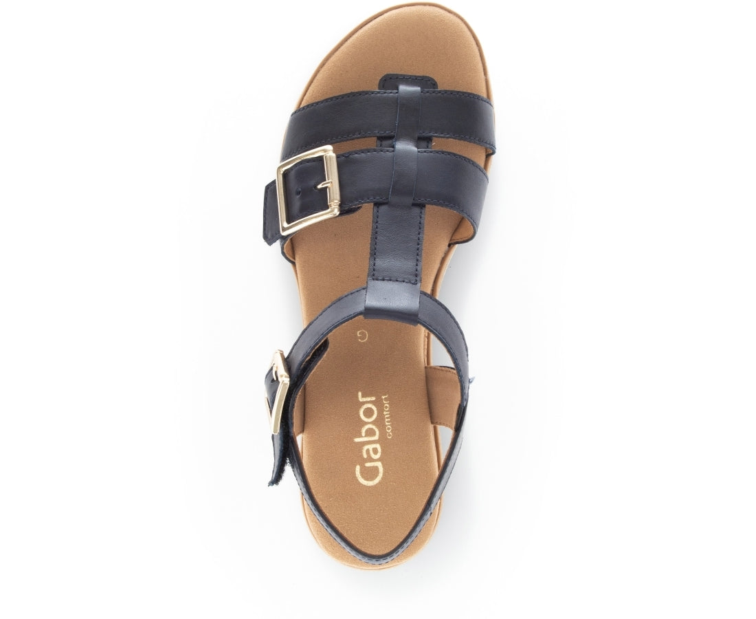 Gabor Womens midnight casual open sandals | Vilbury London