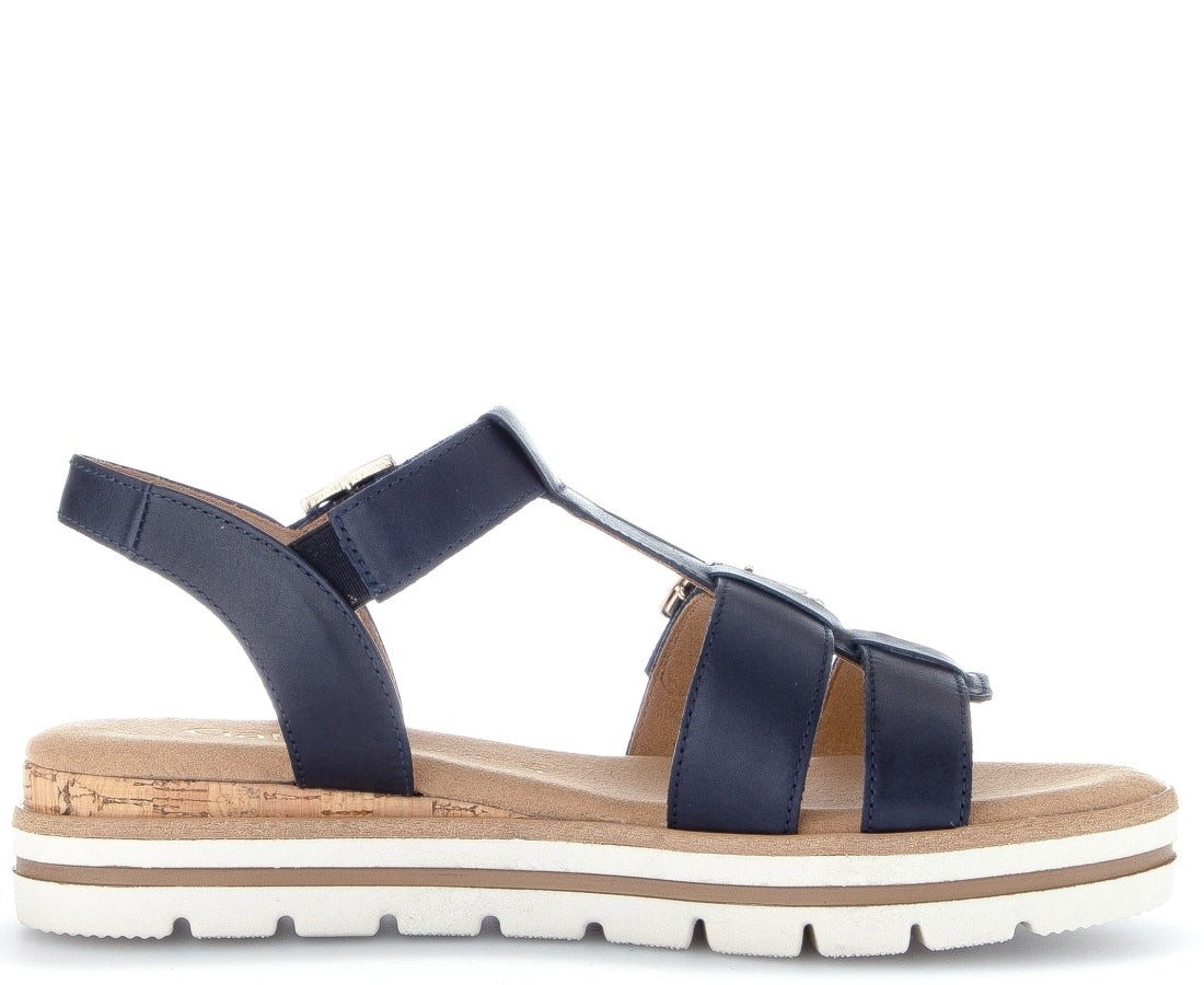 Gabor Womens midnight casual open sandals | Vilbury London