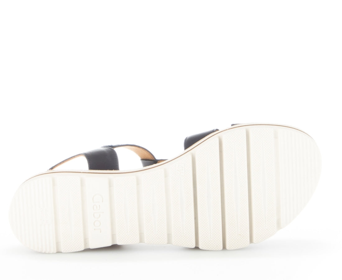 Gabor Womens midnight casual open sandals | Vilbury London