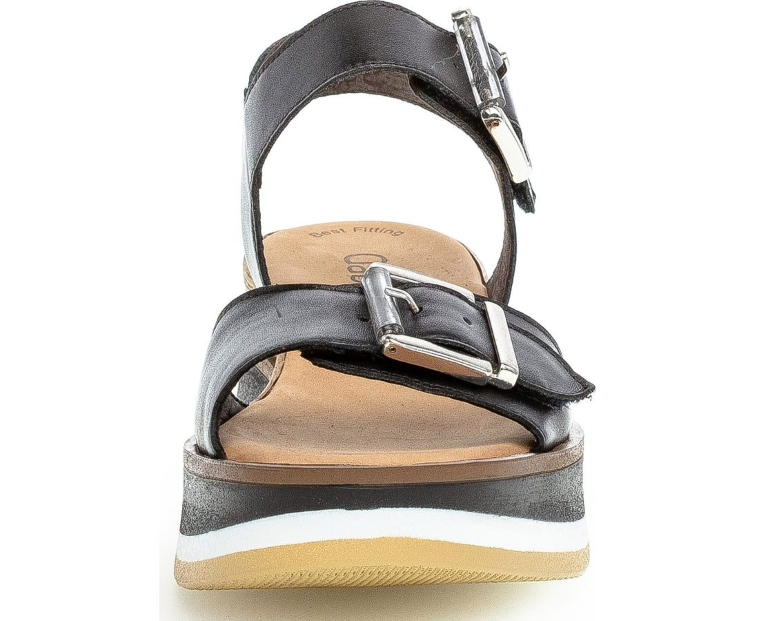 Gabor Womens schwarz casual open sandals | Vilbury London