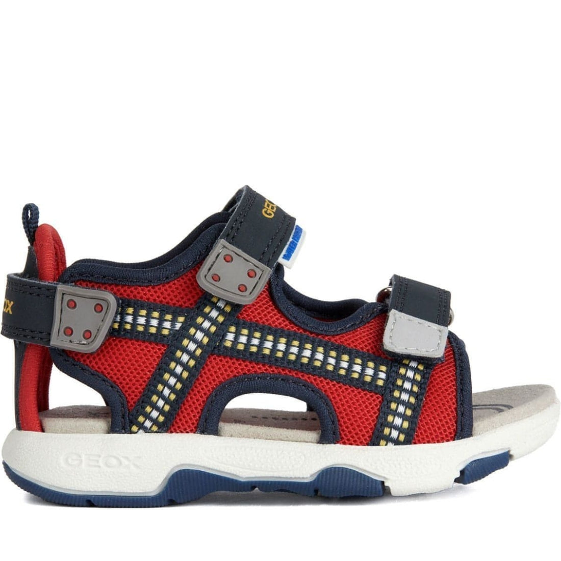 Geox boys red, navy sandals multy | Vilbury London