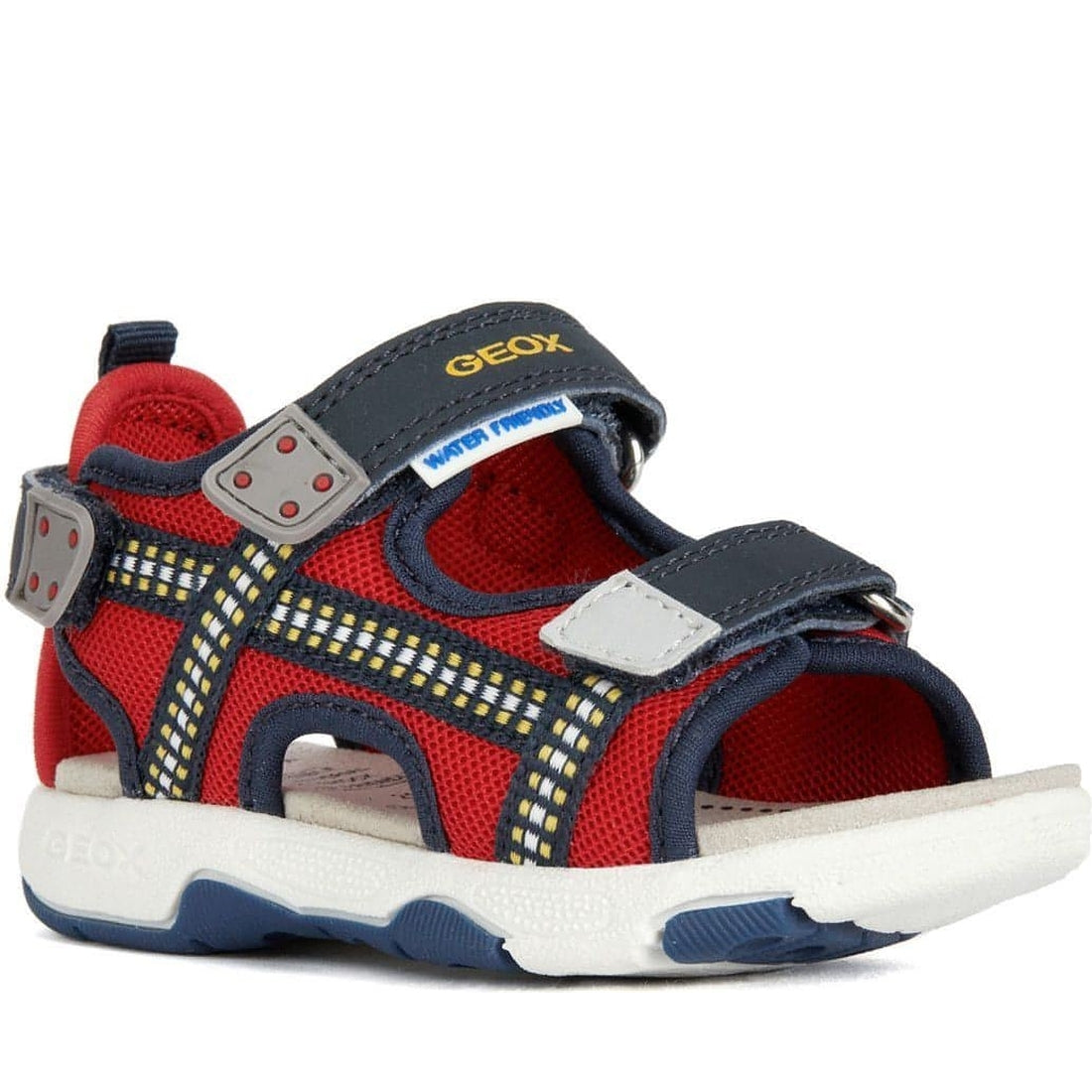 Geox boys red, navy sandals multy | Vilbury London