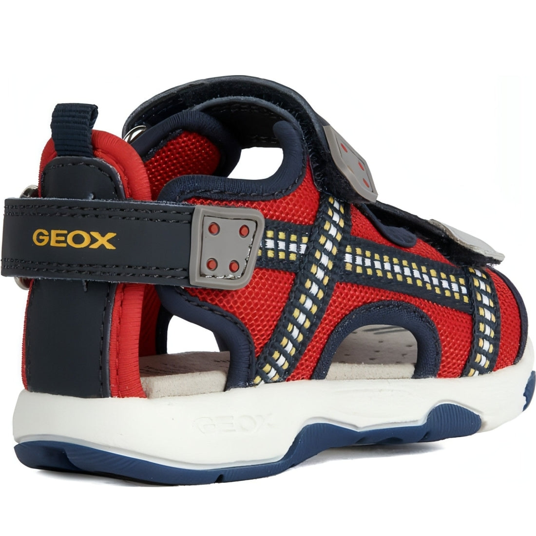 Geox boys red, navy sandals multy | Vilbury London