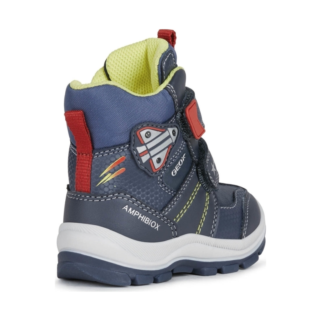 Geox boys Navy Red flanfil abx booties | Vilbury London