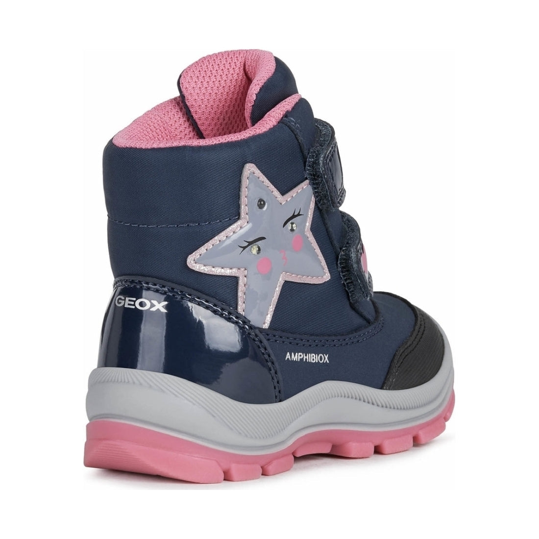 Geox girls Navy Fuchsia flanfil abx booties | Vilbury London