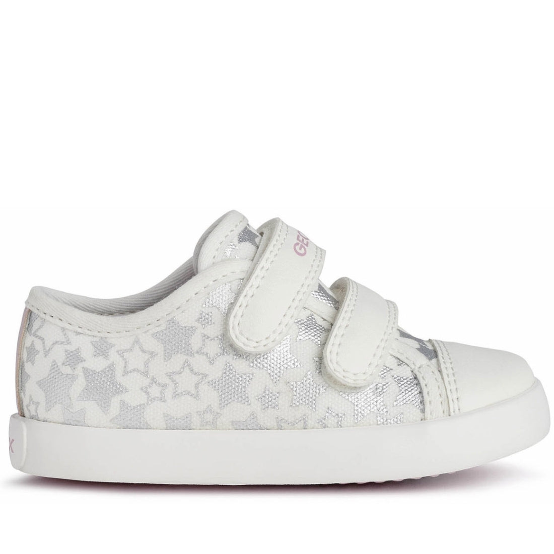 Geox Girls Optic White gisli shoes | Vilbury London