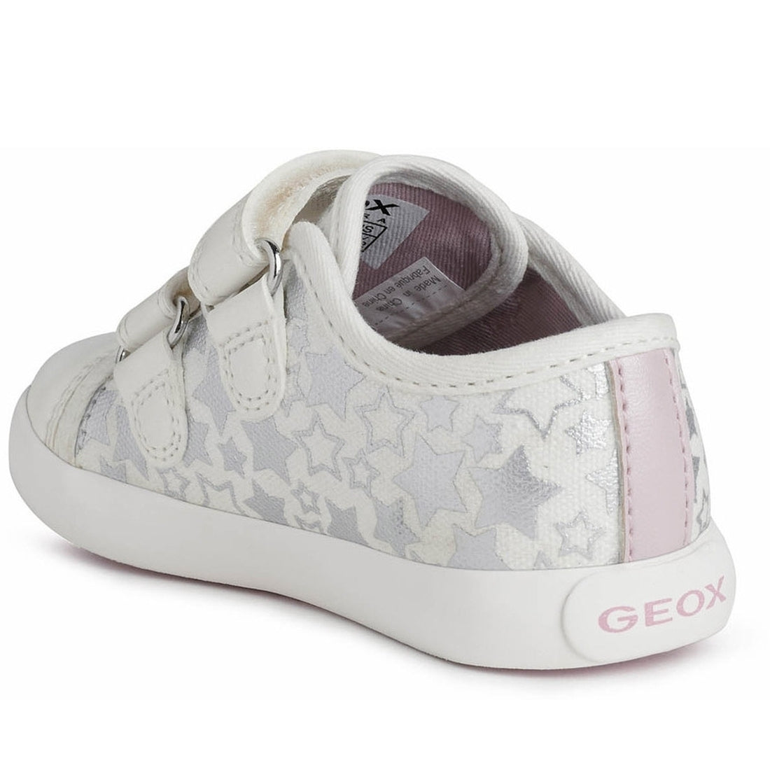 Geox Girls Optic White gisli shoes | Vilbury London