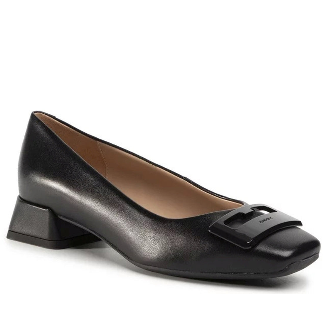 Geox Womens black elegant closed ballerinas | Vilbury London