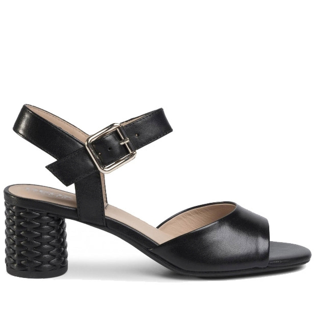 Geox Womens black elegant open sandals | Vilbury London