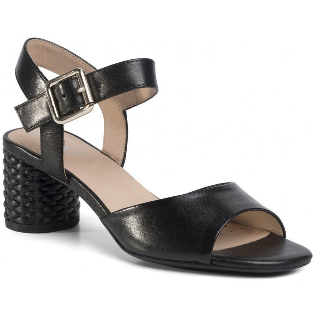 Geox Womens black elegant open sandals | Vilbury London