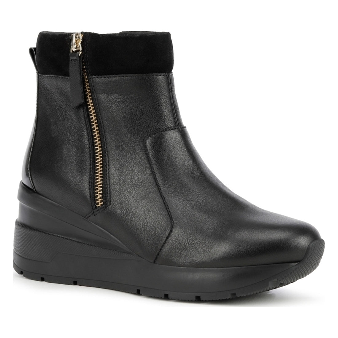 Geox womens Black zosma booties | Vilbury London