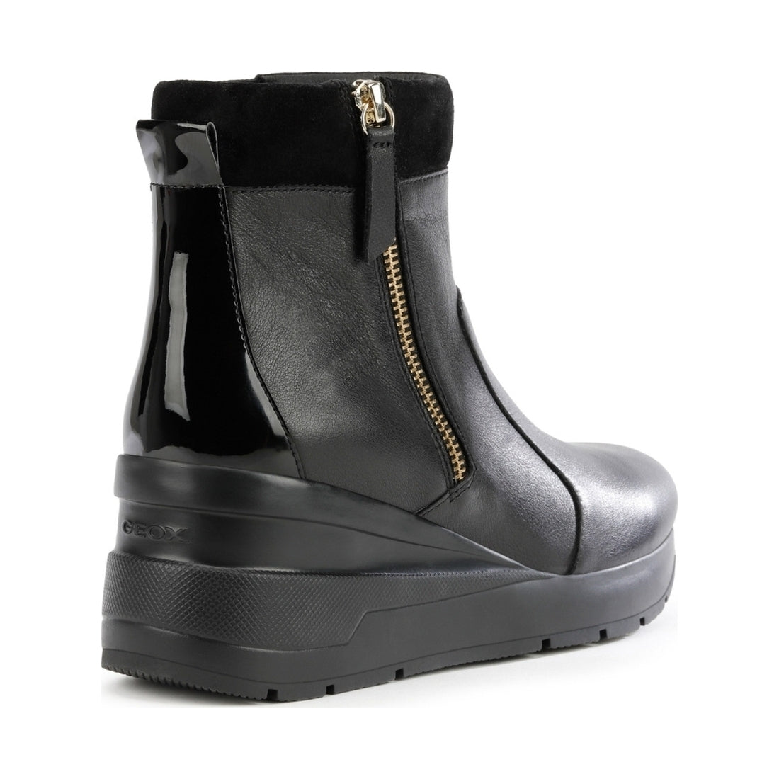 Geox womens Black zosma booties | Vilbury London