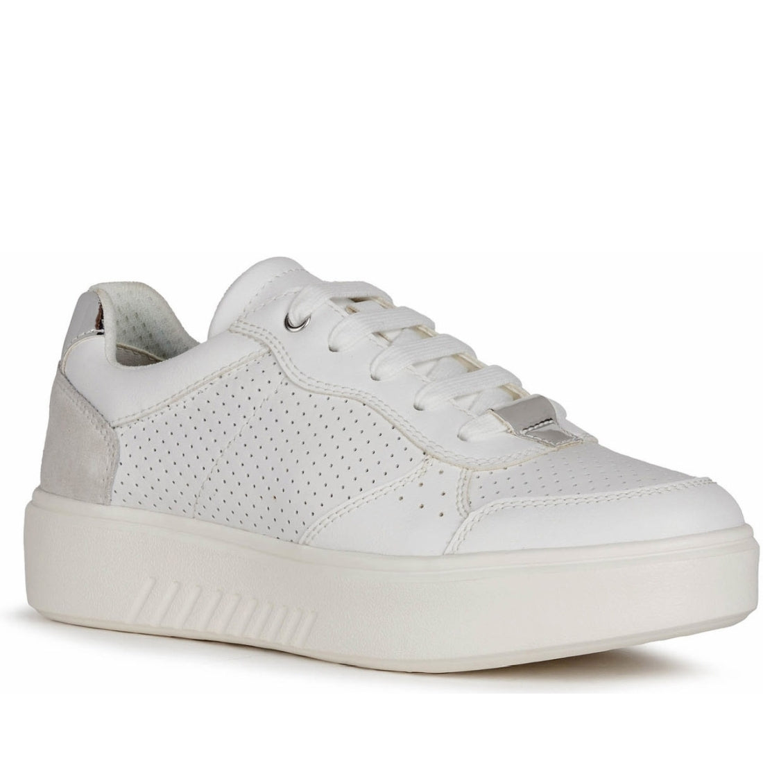 Geox Womens White nhenbus shoes | Vilbury London