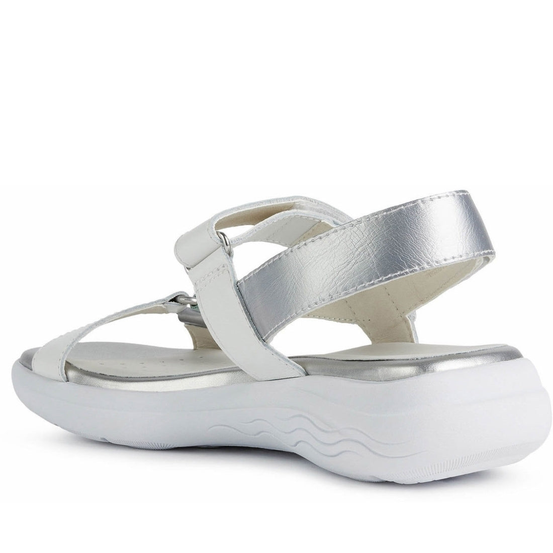 Geox Womens White Mint spherica ec5w sandals | Vilbury London