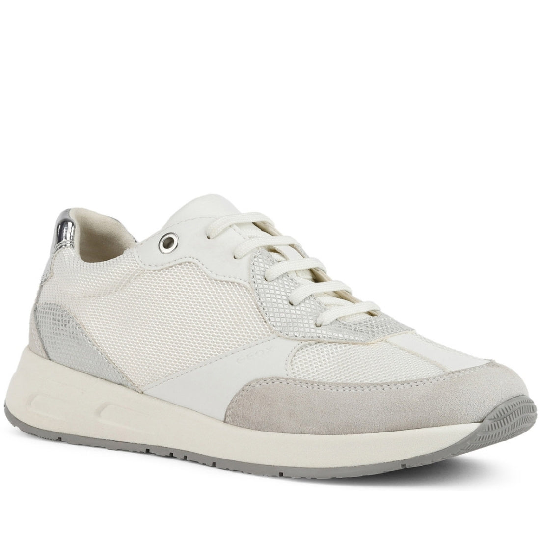 Geox Womens White bulmya shoes | Vilbury London