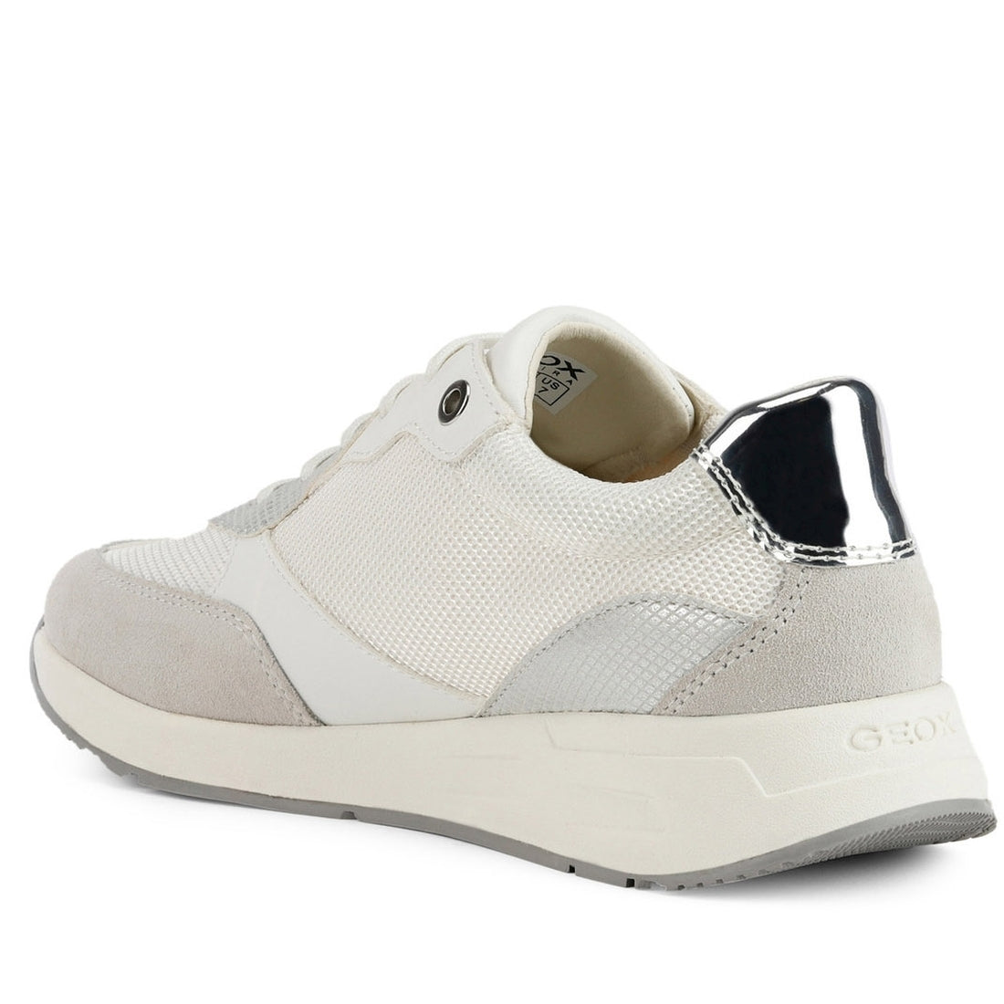 Geox Womens White bulmya shoes | Vilbury London