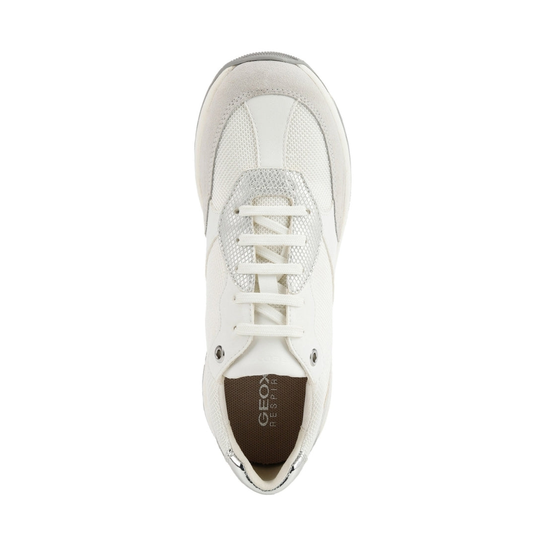 Geox Womens White bulmya shoes | Vilbury London