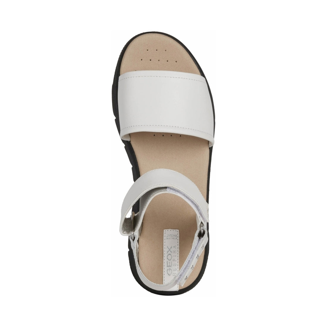 Geox Womens White dandra 40 sandals | Vilbury London