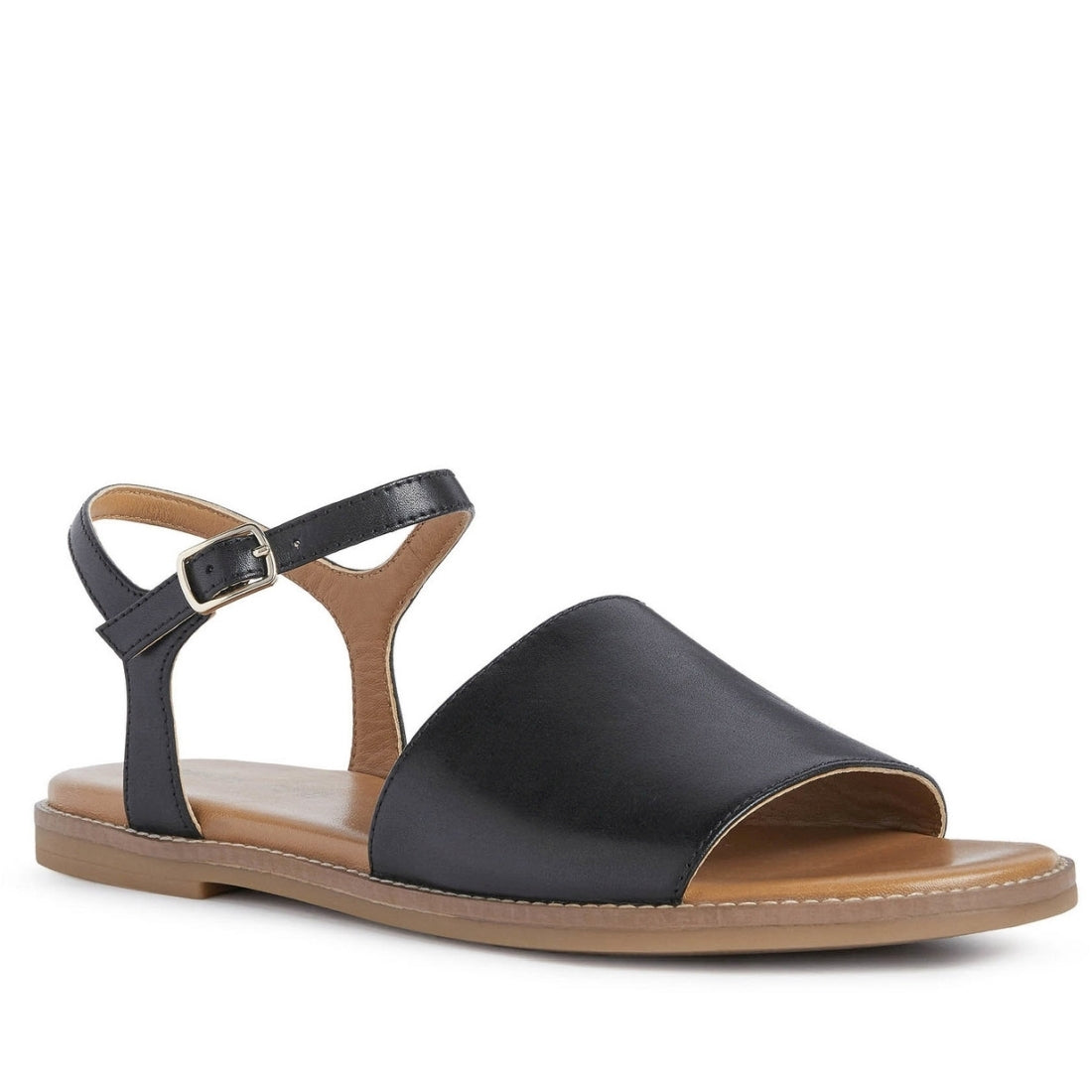 Geox Womens Black naileen sandals | Vilbury London