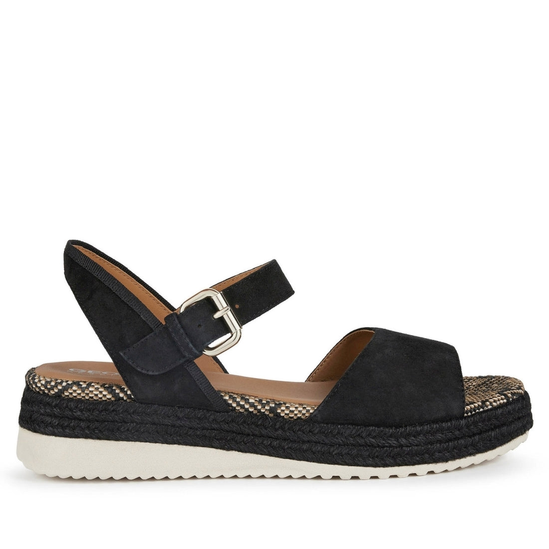 Geox Womens Black eolie sandals | Vilbury London