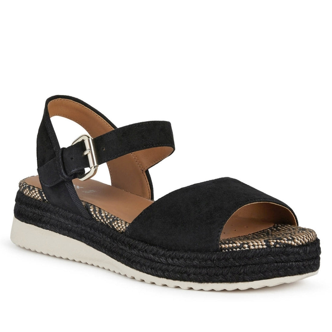 Geox Womens Black eolie sandals | Vilbury London