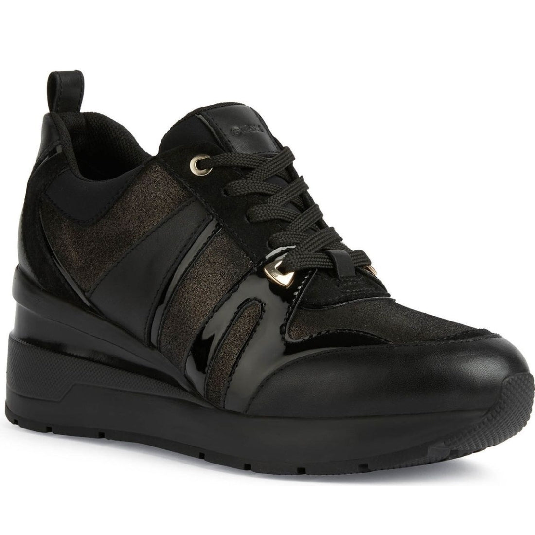 Geox womens Black zosma sport shoe | Vilbury London