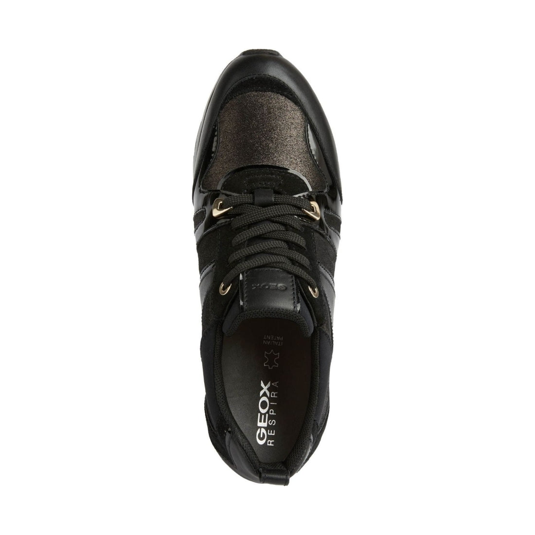 Geox womens Black zosma sport shoe | Vilbury London