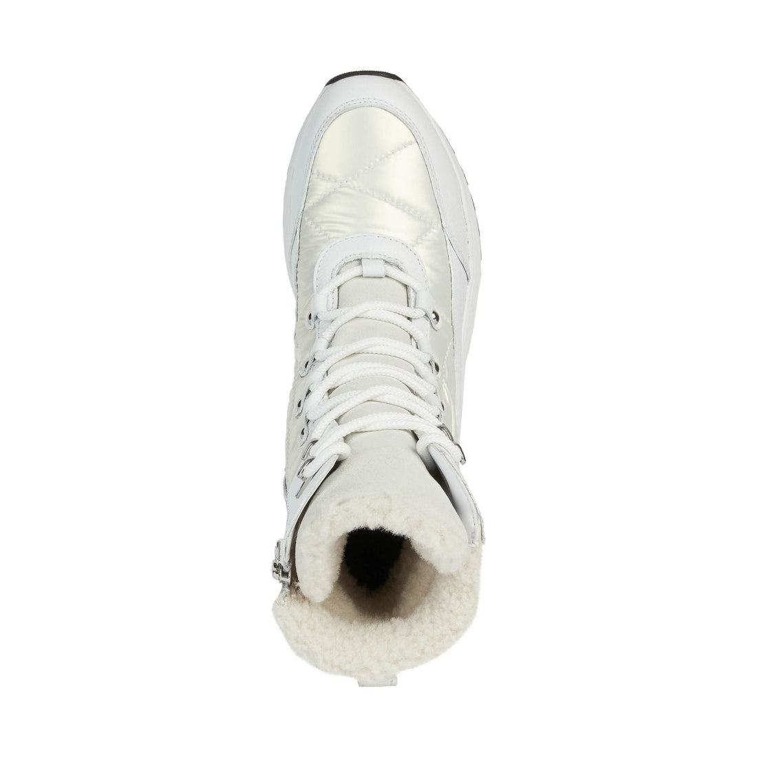 Geox womens White Off White falena abx booties | Vilbury London