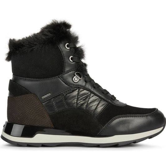 Geox womens Black neaneko abx booties | Vilbury London