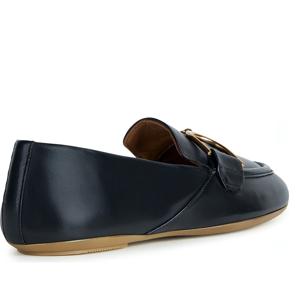 Geox womens black palmaria moccasins | Vilbury London