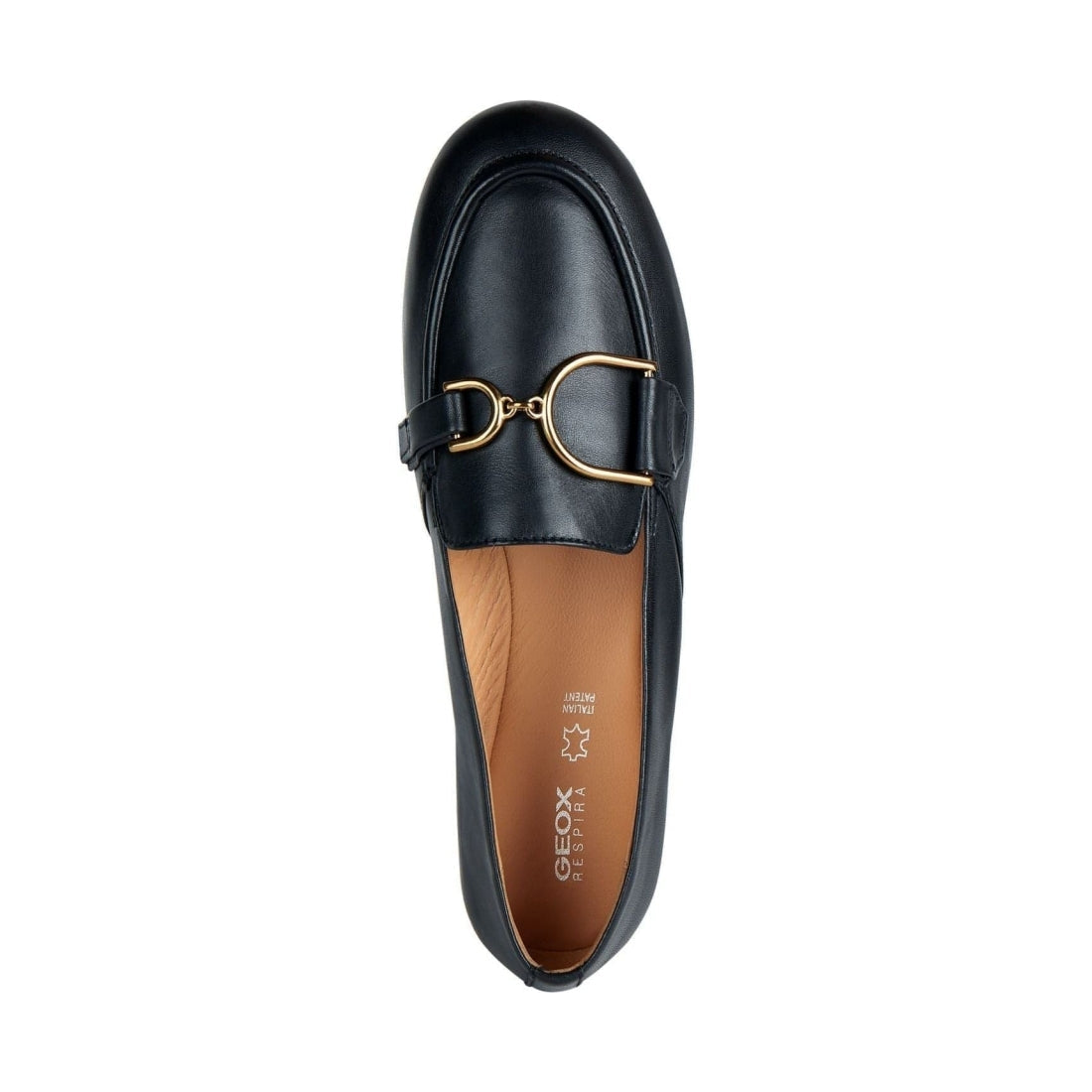 Geox womens black palmaria moccasins | Vilbury London