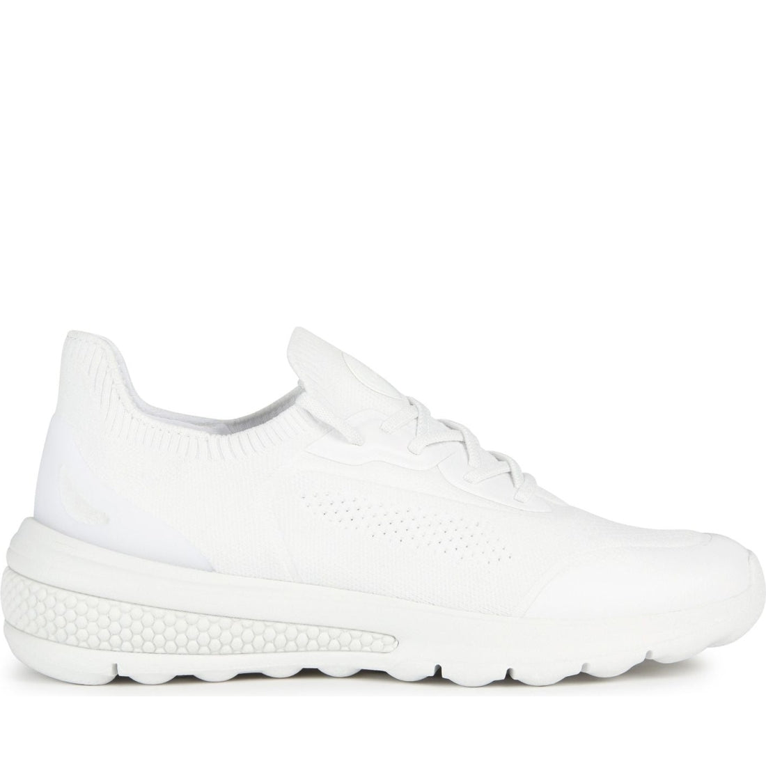 Geox womens white spherica sport shoes | Vilbury London