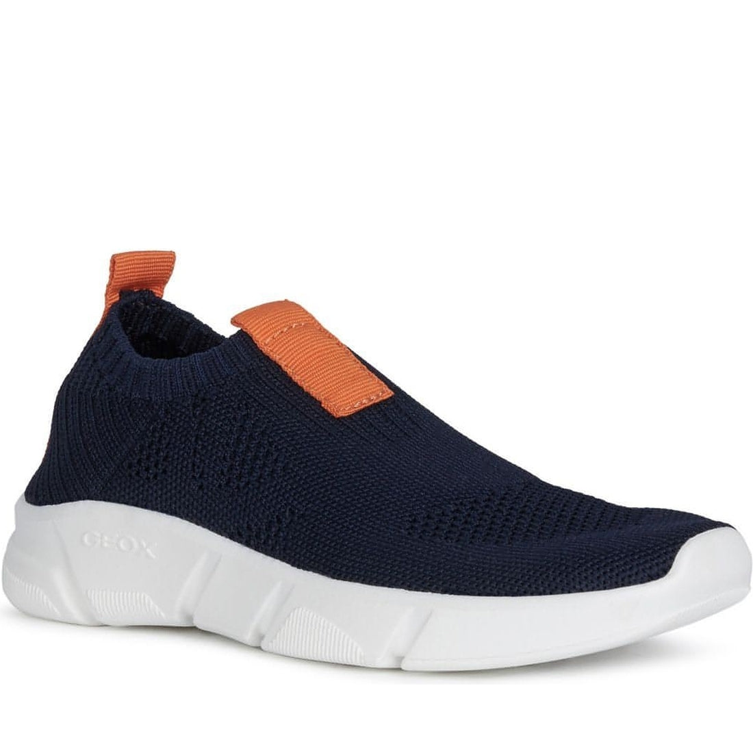 Geox boys navy, orange aril sport shoes | Vilbury London