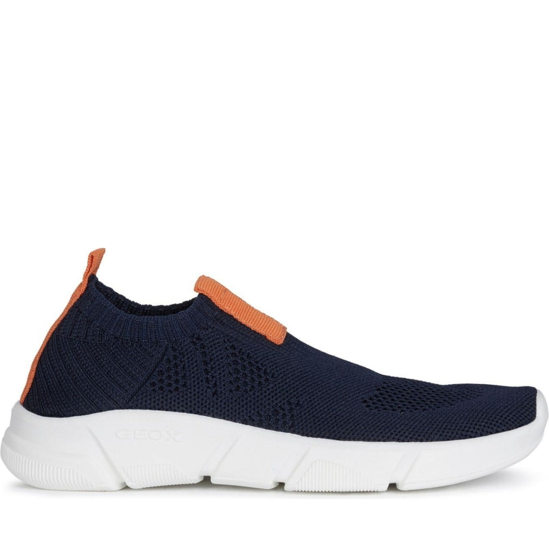 Geox boys navy, orange aril sport shoes | Vilbury London