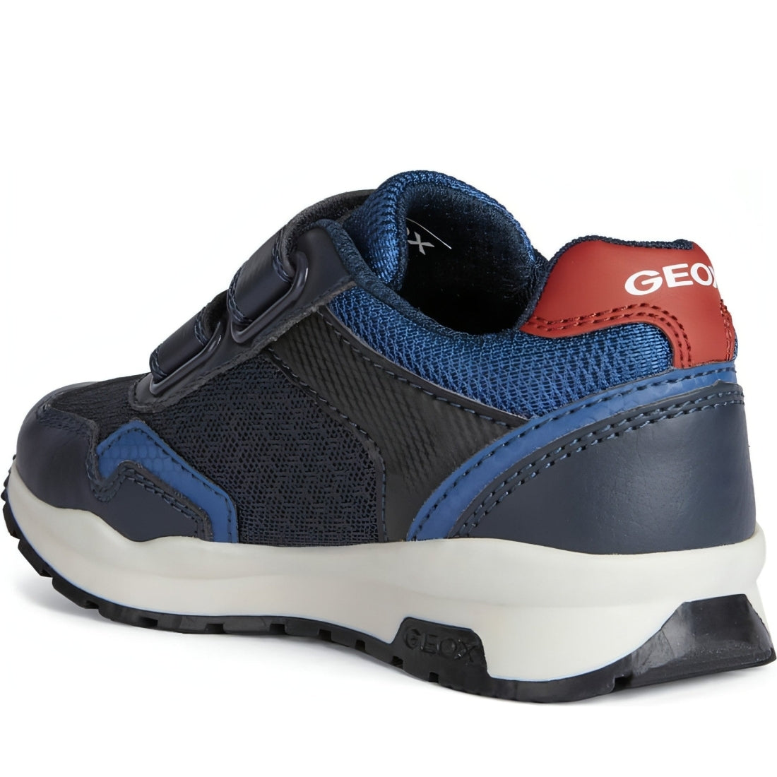 Geox boys navy, red pavel sport shoes | Vilbury London